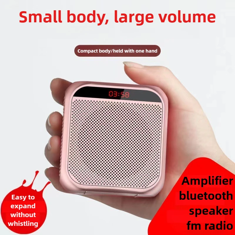 Portable Outdoor Tour Guide Loudspeaker for Teacher Teaching with High Volume Microphone for Shouting Radio Am Fm Bluetooth