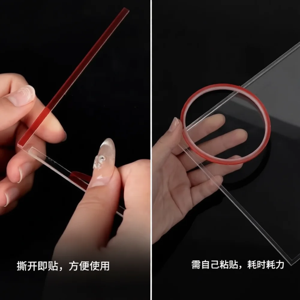 Transparent Acrylic Sign Stand Double Layer Menu Holder Portrait Desktop Photo Frame Document Display For Promotion Sign