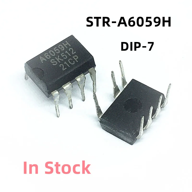 10PCS/LOT STR-A6059H A6059H DIP-7 Power management chip Original New In Stock