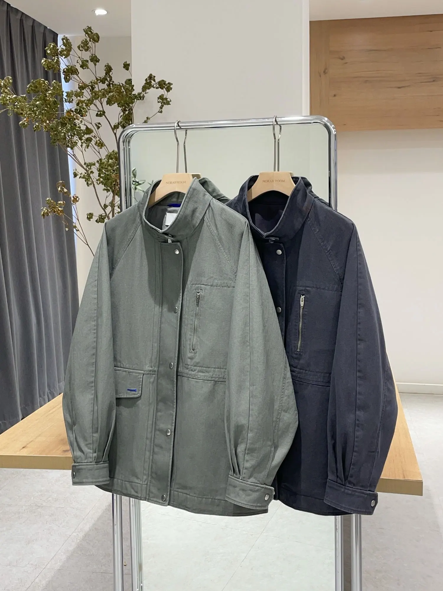 Authentic Noxiao Brand Spring 2026 Denim Style Stand Collar Coat Casual Long Sleeve Women's Jacket Standard Fit Cotton Outerwear