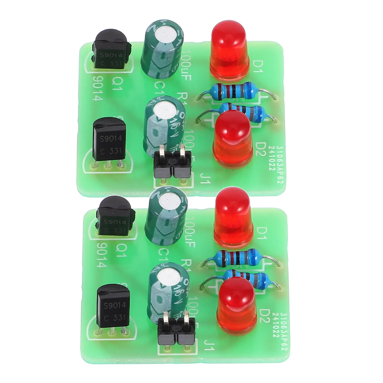 

2Sets LED Soldering Practice Kit Multivibrator Flashing Light Module Bistable Set for Beginners Electronics DIY