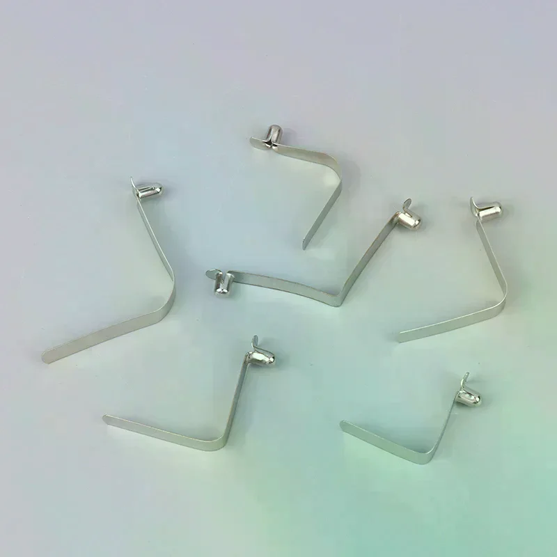 10PCS Pipe Single Button Snap Locking V Type Caravan Steel Kayak Paddle Spring Clip Push Clamp Tent Pole Pin