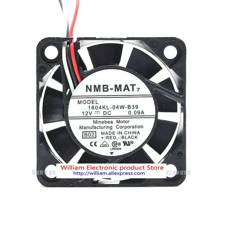 New Original 1604KL-04W-B39 4010 4cm 12V 0.09A Alarm Signal double ball bearing cooling fan