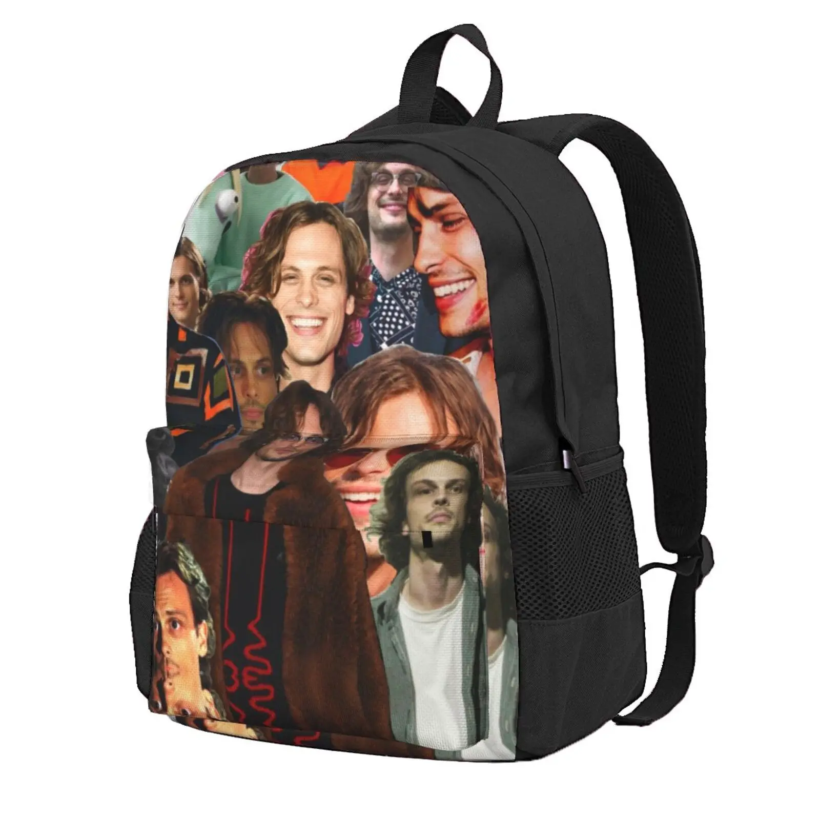 Matthew Gray Gubler Collage Hot Sale Schoolbag Backpack Fashion Bags Mgg Matthew Gray Gubler Collage