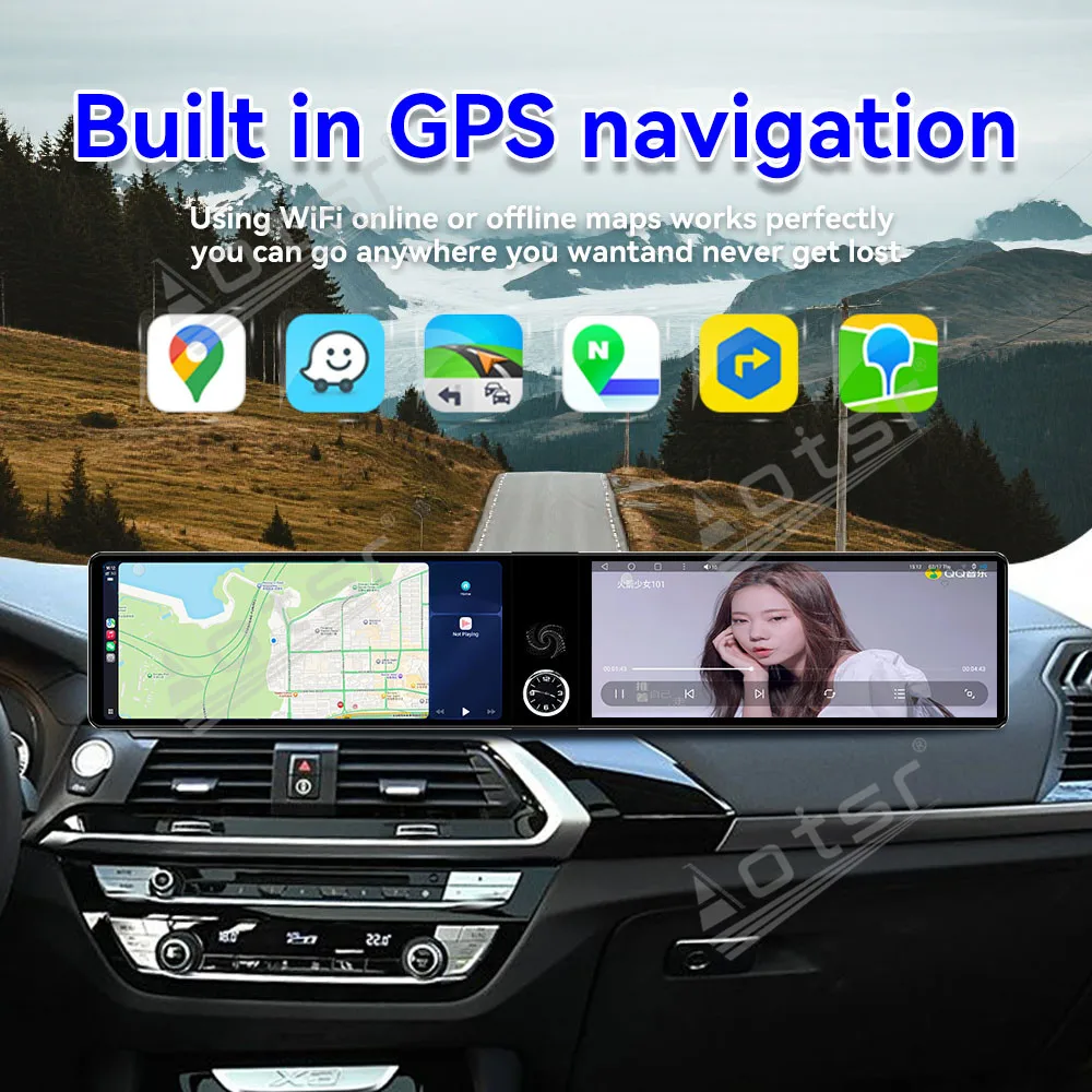 راديو سيارة بشاشة مزدوجة 12.3 بوصة لسيارة BMW X3 X4 EVO 2017-2018 مشغل فيديو الوسائط المتعددة نظام تحديد المواقع والملاحة وحدة Carplay راديو السيارة WIFI #6