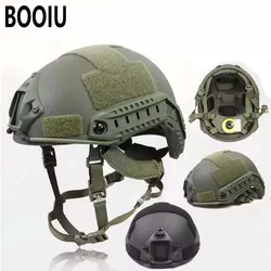 BOOIU High-Quality Tactical Anti-Riot MH Helmet 3.0 Thickened Fiberglass Suspended Floating Pad Tactical Helmet Outdoor Hunting
