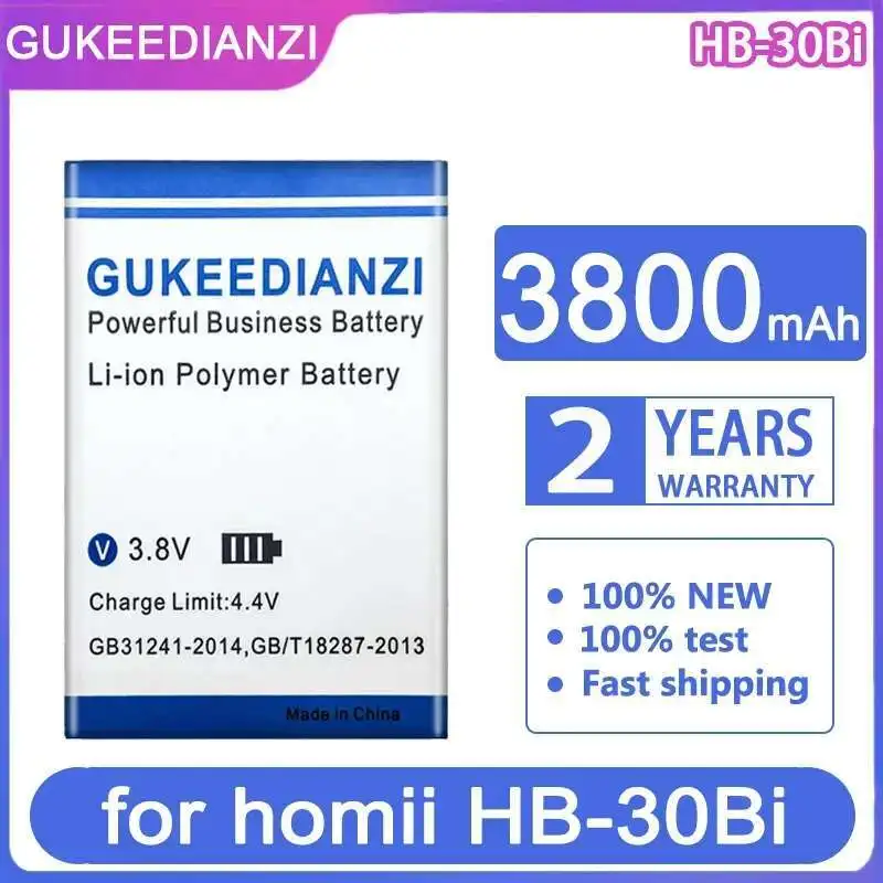 

Mobile Phone Battery 3800Mah Long-Lasting For Homii HB-30Bi