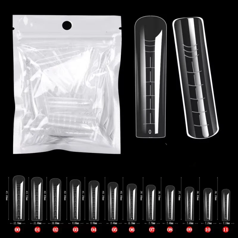 60 قطعة/الحقيبة تمديد أشكال الأظافر ل UV هلام البولندية بناء سريع قالب الاكريليك أظافر صناعية الفن نصائح نظام مزدوج مانيكير الإكسسوارات