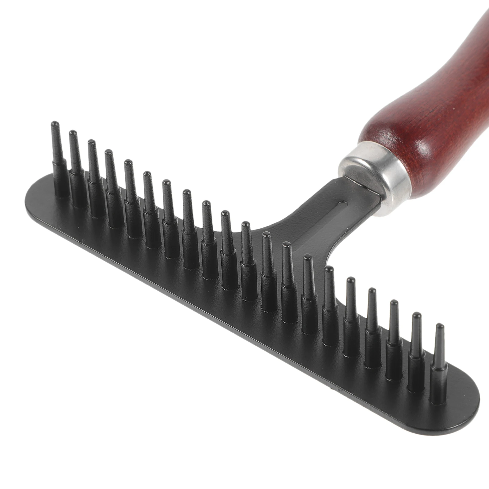 

Ergonomic Pet Comb Dog Hair Remover Puppy Grooming Brush Stainless Steel Bristle Reusable Dog Brush Durable Wooden Handle