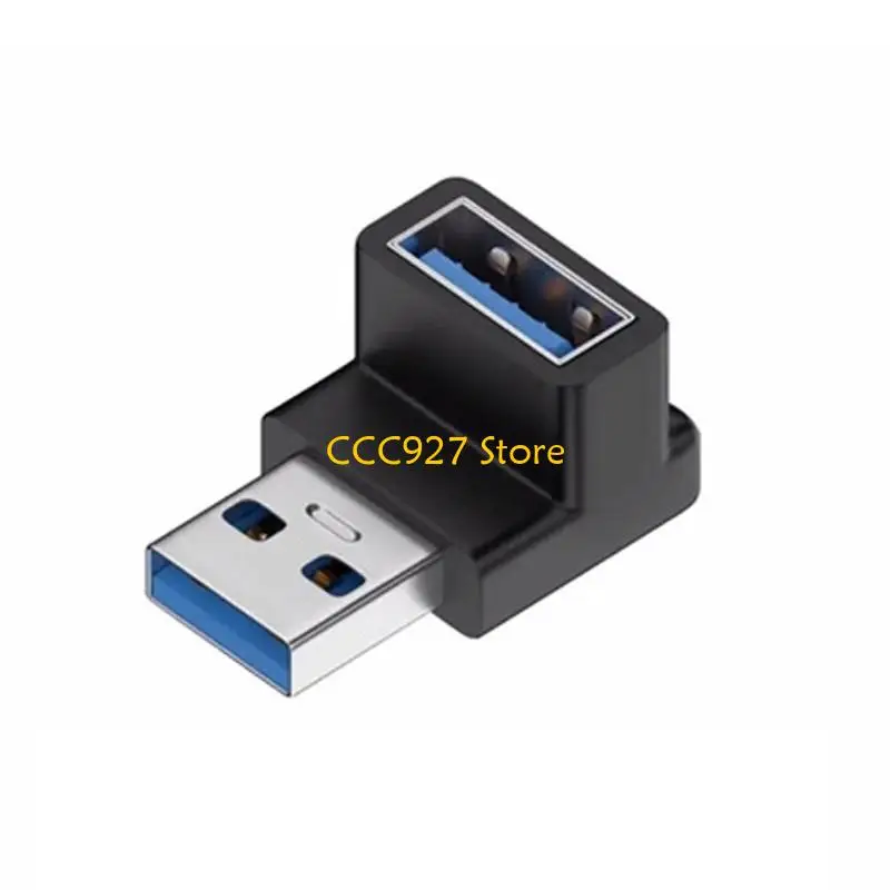 B03F USB C 90 درجة جانبية موصلات زاوية سريعة السرعة شحن محول كبل آمنة للسفر الضيق ودية