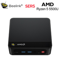 Beelink SER5 5500U Mini PC DDR4 16GB RAM 500GB SER5 PRO Desktop Gaming Computer WiFi6 4K Desktop Computer