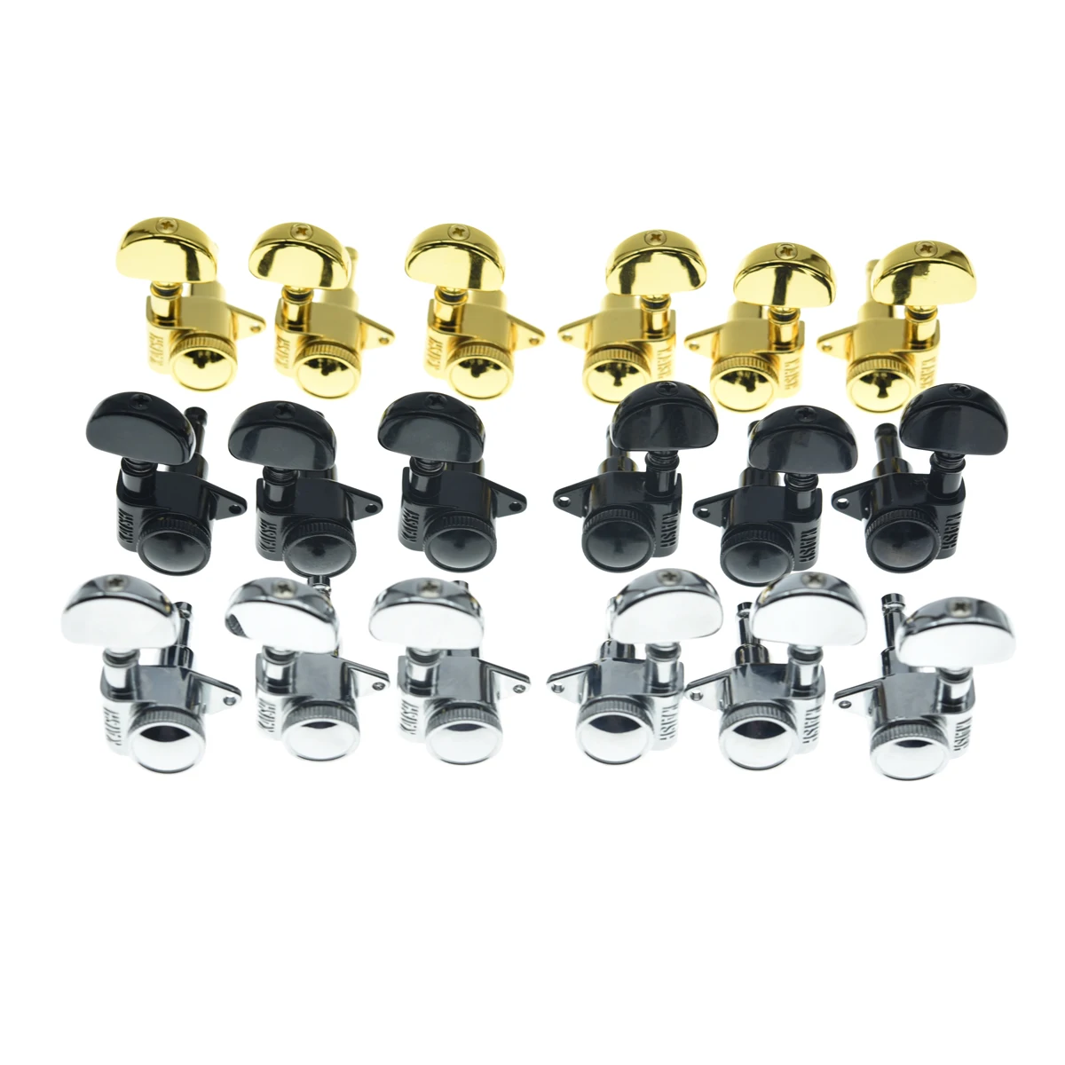 

KAISH 3+3 Locking Tuners 21:1 Locking Tuning Machines Guitar Locking Tuning keys for USA LP/Les Paul/SG/ES or Acoustic Guitars