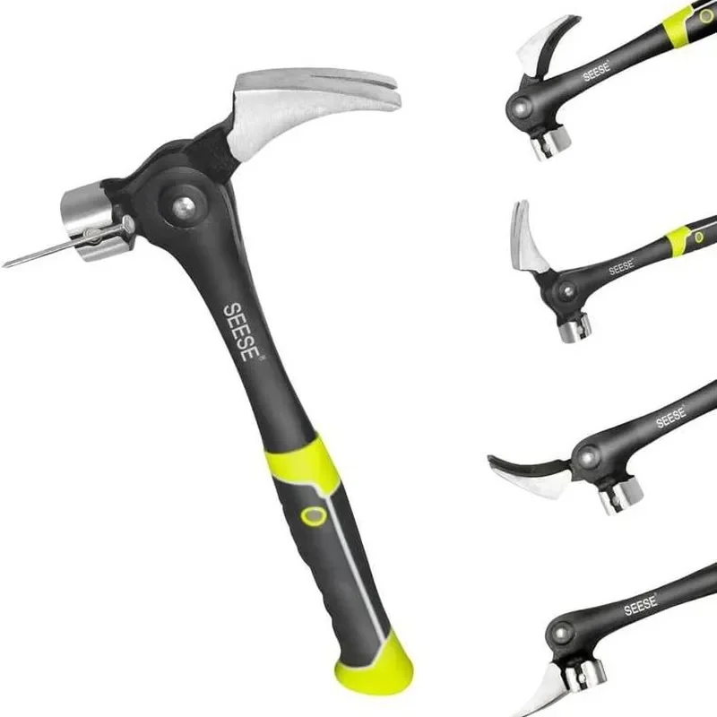 Claw Hammer Adjustable Angle Multifunctional Forging High Carbon Steel Woodworking Decoration Household Outdoor Use Fits