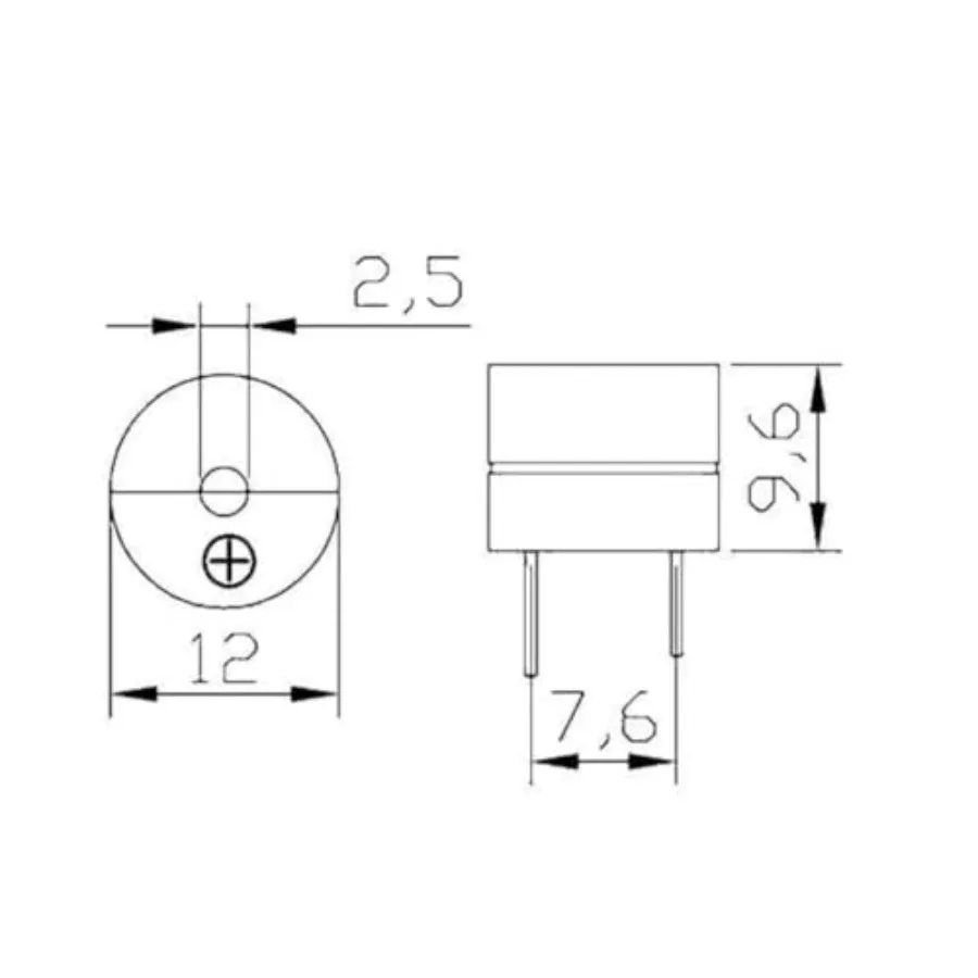 Mini Active Piezo Buzzers Electronic Buzzer Alarm Sounder Speaker Beep Tone DC5V 15Pcs, Fit for Computers Printers Electronic C