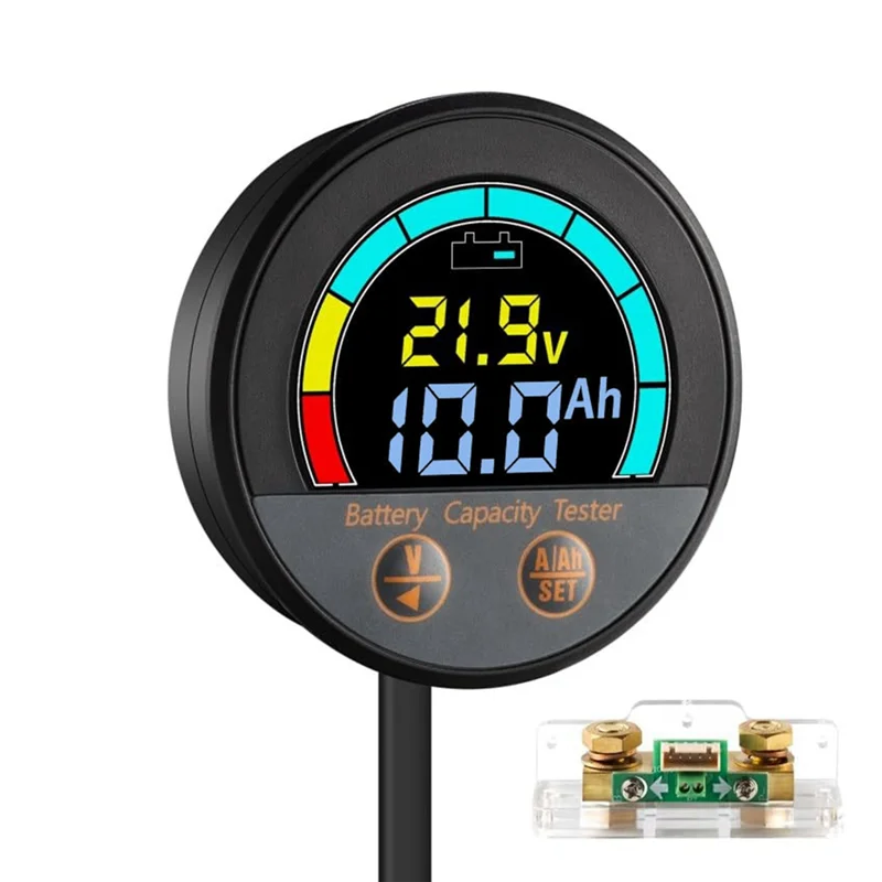 BAAG-testador de bateria IP67 à prova d'água 10-100V com monitor de capacidade de economia de energia de derivação 100A V/A/Soc/Ah para lítio, Lifepo4