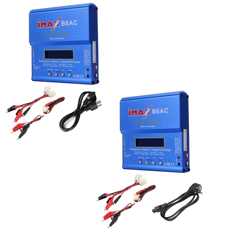 

For IMAX B6AC 80W RC Balance Charger+Tamiya Cable Digital Li-Ion Life Nimh Nicd PB Lipo Battery Discharger