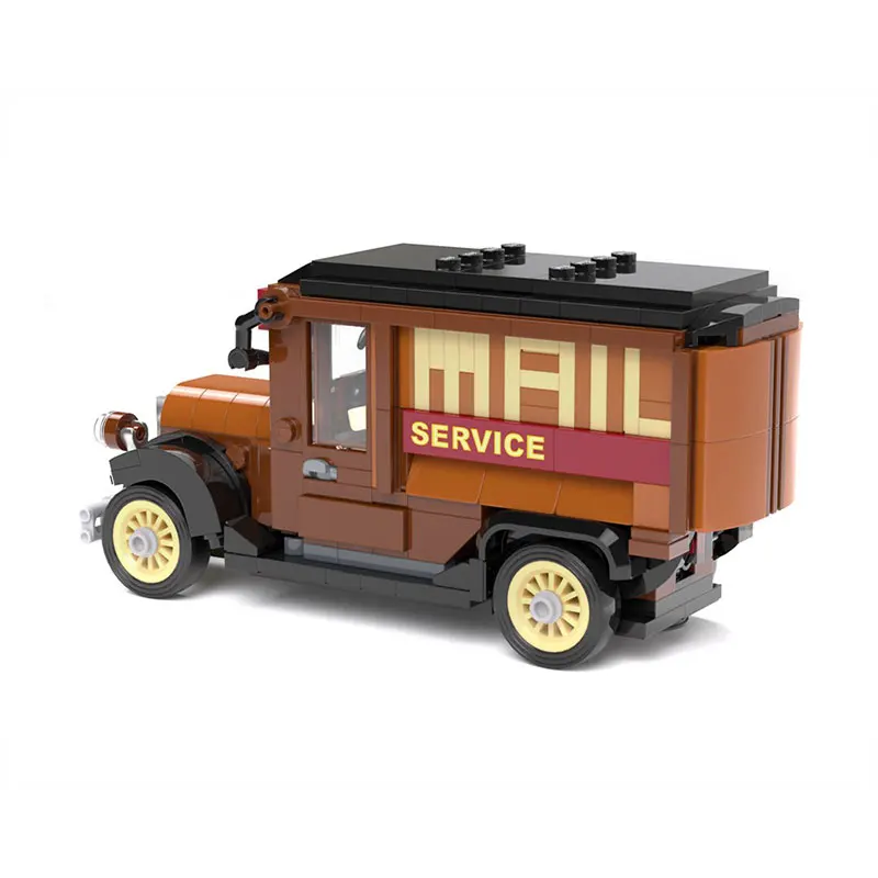 سلسلة MOC Super Car - شاحنة بريد بنية جديدة أفضل مجموعة ألعاب نموذج تعليم سطح المكتب هدايا أعياد الميلاد 353 قطعة
