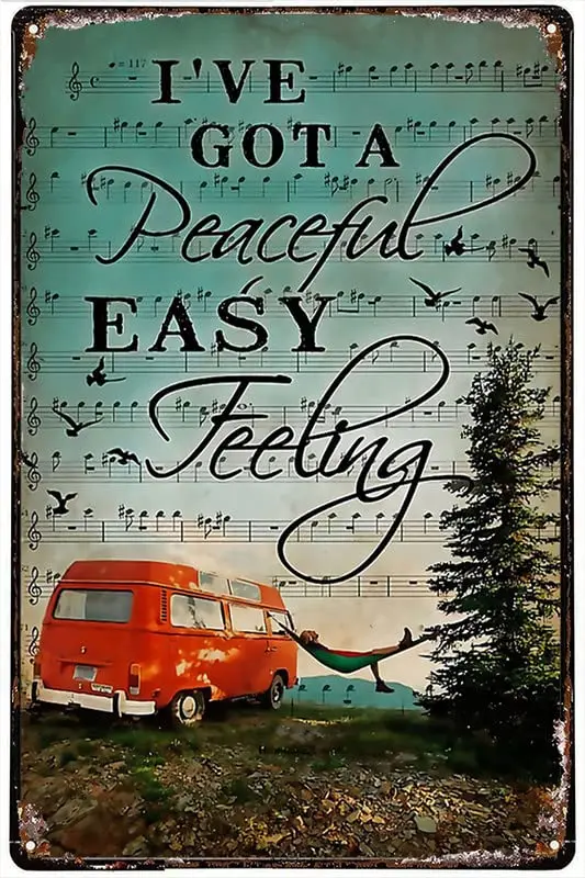 Забавный металлический жестяной знак для кемпинга U;Ve получил спокойное ощущение, металлический знак, бар, паб, гараж, столовая, кафе, домашний декор для стен, домашний декор Ar