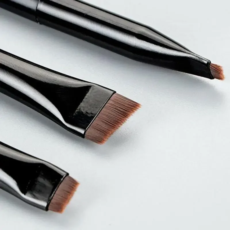 Pennello per sopracciglia Pennello per eyeliner Pennello per sopracciglia professionale piccolo angolato Pennello per contorno sopracciglia Pennello per eyeliner fine Strumenti per il trucco