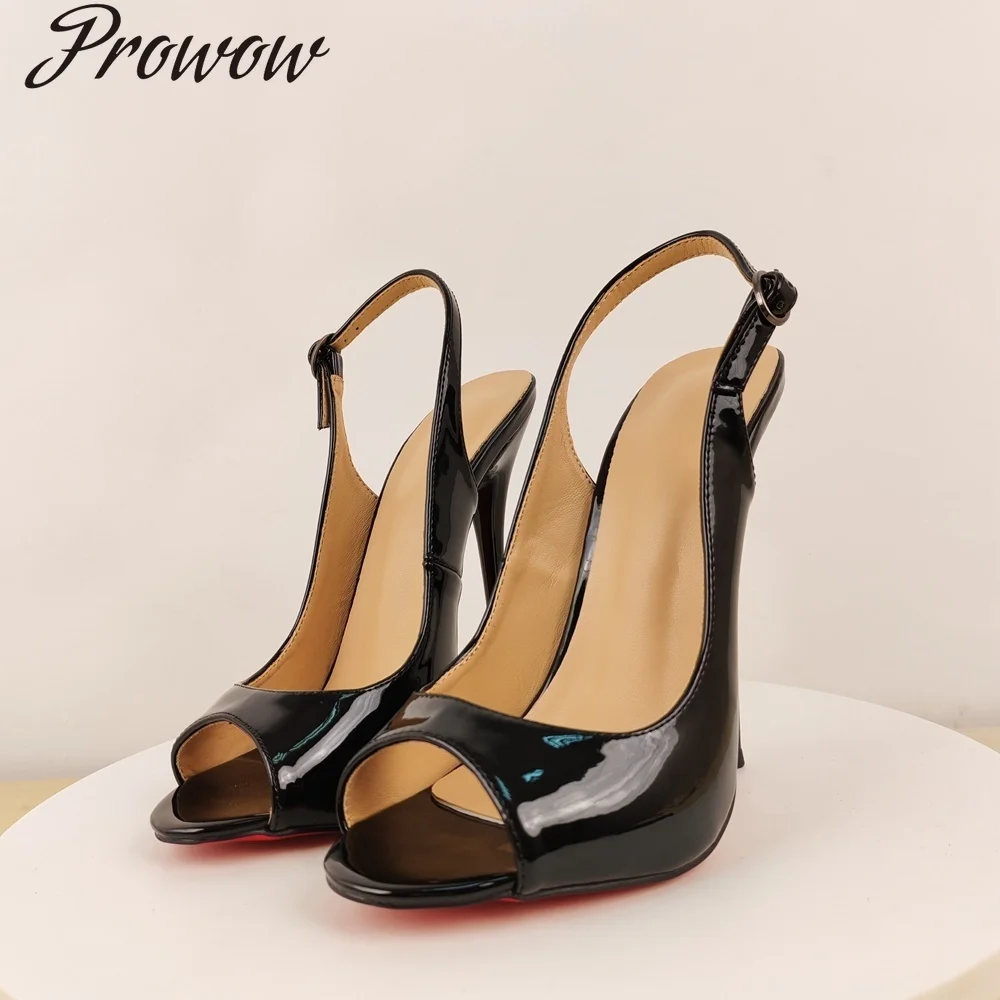 

Черные модные женские босоножки на высоком каблуке на тонком каблуке Zapatos mujer