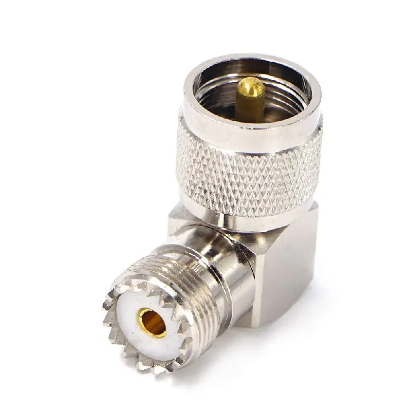 UHF Female to UHF Female T-Connector, Full Copper RF Adapter for Two-Way Radio