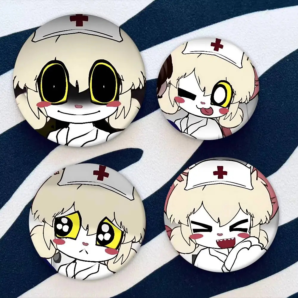 الرهيب ماوس L-لورنا-لطيف المينا شارة الإبداعية صفيح دبابيس مضحك شارة بروش معدني لحقيبة الملابس قبعة ديكور مجوهرات هدايا