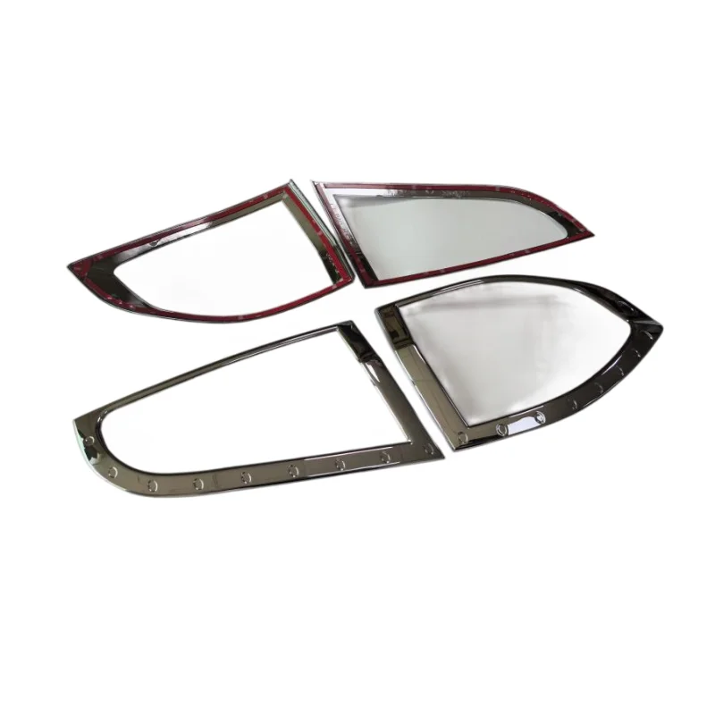 Car Chrome Rear Rear Tail Light Lamp Cover Trim 2pcs For Ford S-MAX First Generation-- Sturdy Accessory