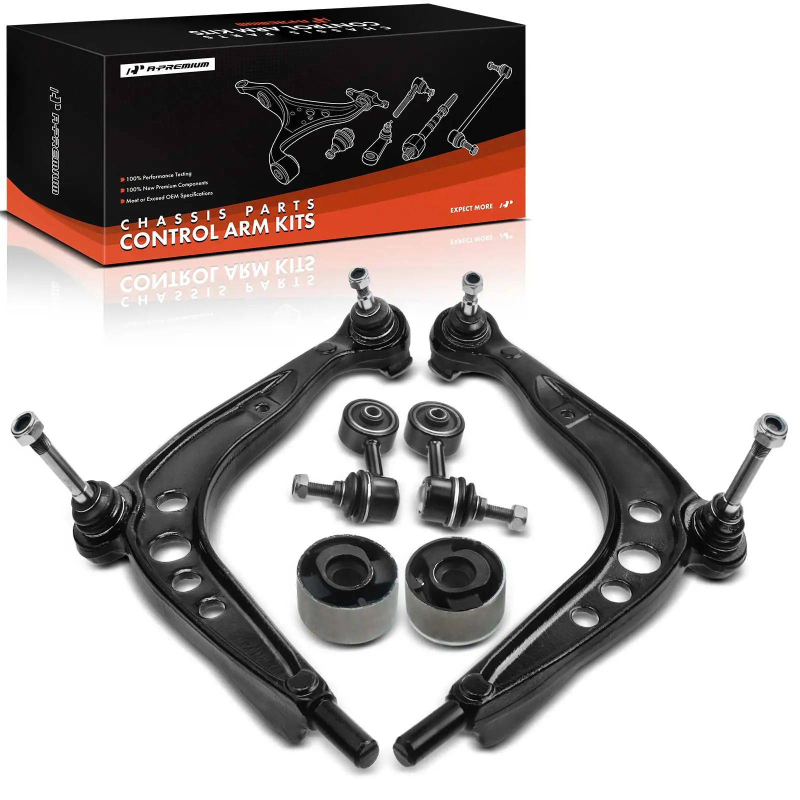 A-Premium 4x Front Control Arm with Ball Joint Sway Bar Link for BMW 318i 1992-1999 320i 325i 1992-1995 323i 1998-1999 328i Z3