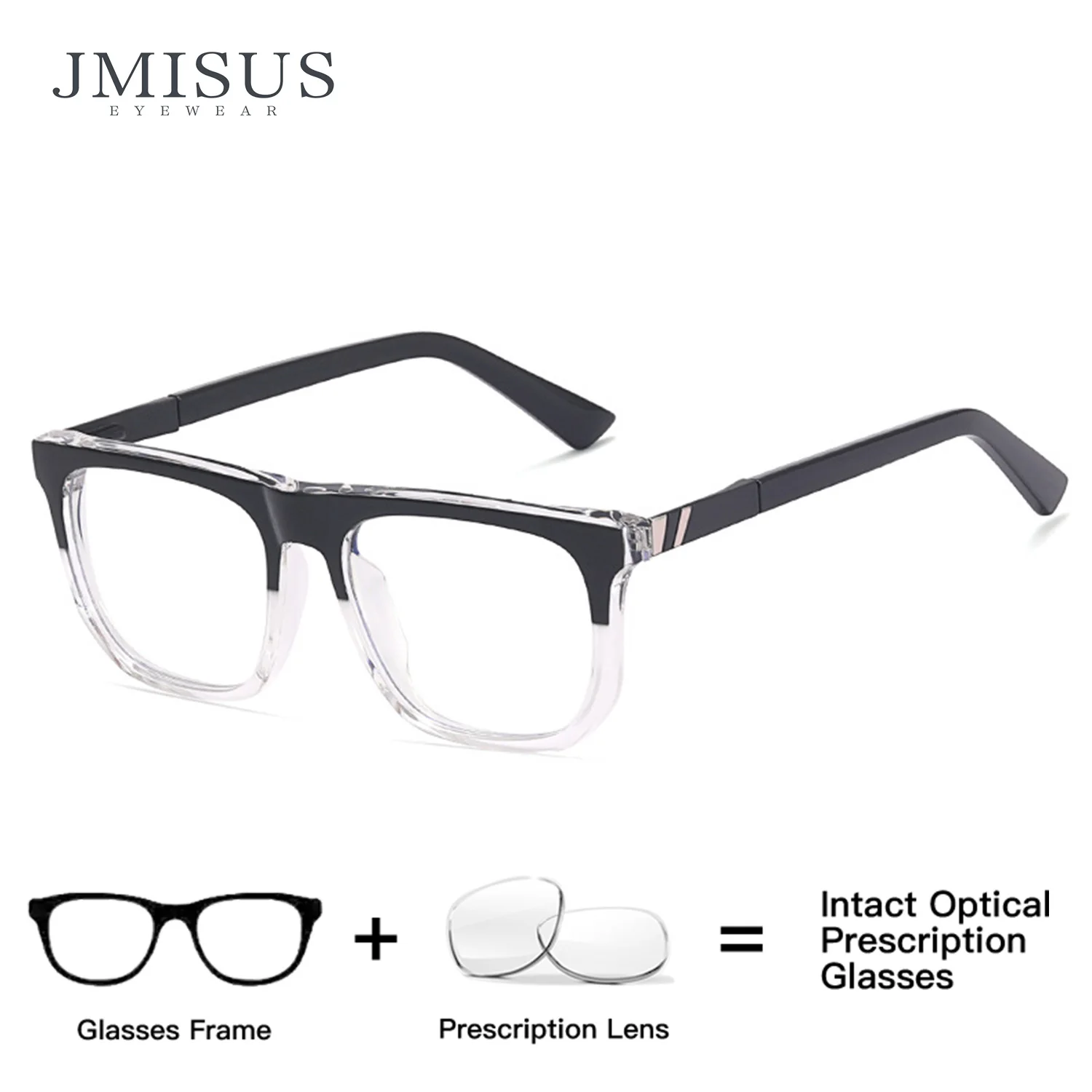 

JMISUS 2026 Square Progressive Prescription Eyeglasses Women Men Acetate Photochromic Progressive Multifocal Optical Glasses