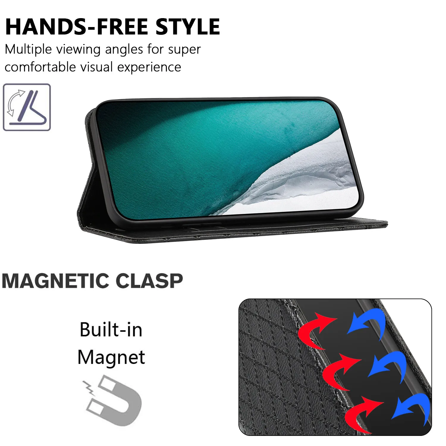 Luxury Wallet Leather Flip Business Case For Samsung  Galaxy S25 Edge S24 S23 S22 S21 S20 Ultra Plus FE Phone Cover Grid Pattern