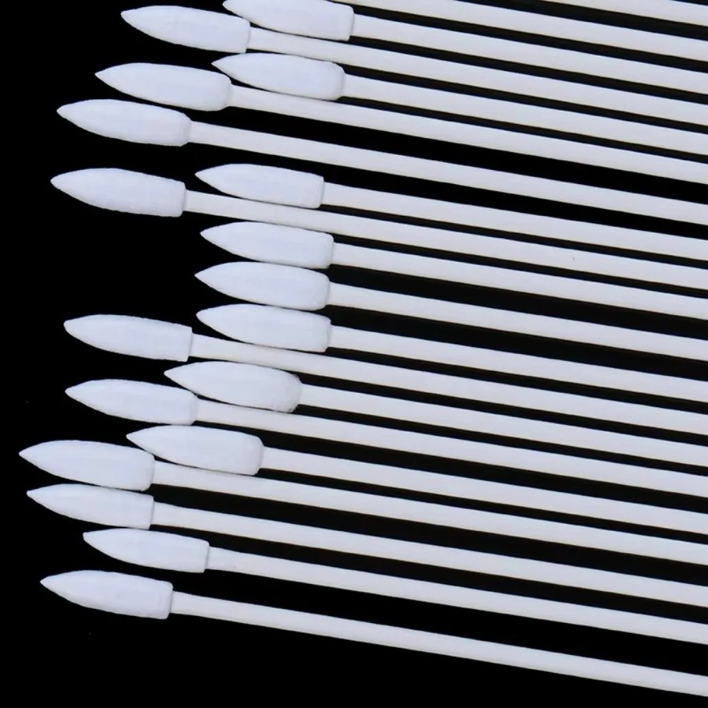 25/50 pièces Coton-tiges jetables à double tête, à fibres non pelucheuses, pour le nettoyage et l'élimination de la poussière fine, outil de nettoyage pour appareil photo numérique