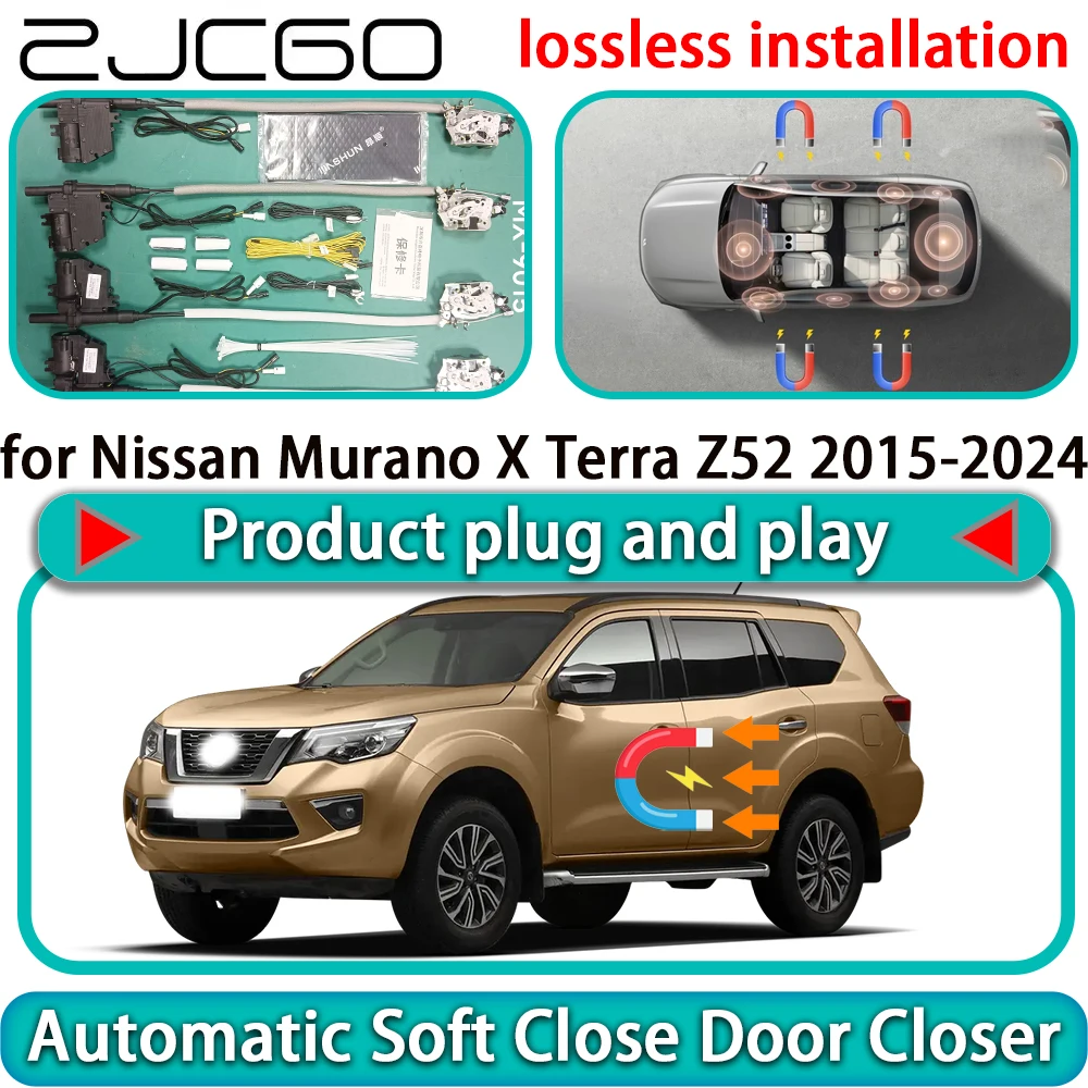 for Nissan Murano X Terra Z52 2015-2024 Auto Pull Car Soft Close Door Kit Power Latch Electric Door Catch Soft Closing Assist