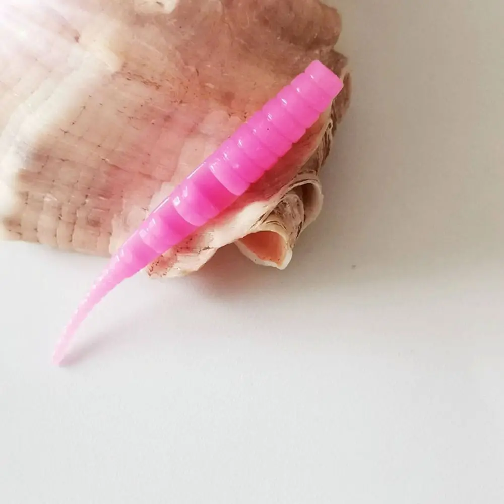 

10PCS Fishing Tackle Soft Jig Worm Lures Pesca 40mm Minnow Lures Polaris Sinking Artificial Bait Winter