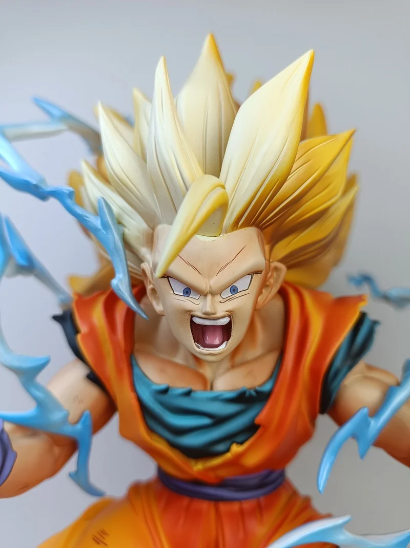 Figura de Acción de Dragon Ball de 33 cm, Figura de Son Goku Ssj3, Figura de Anime, Estatua de PVC, Modelo de Colección, Regalos, Juguetes