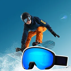 Mode Wide View Snowboard Ski brille Winter Anti-Blend-Linse Anti-Fog-Brille für Erwachsene Jugend Unisex Outdoor-Ski Schnees port