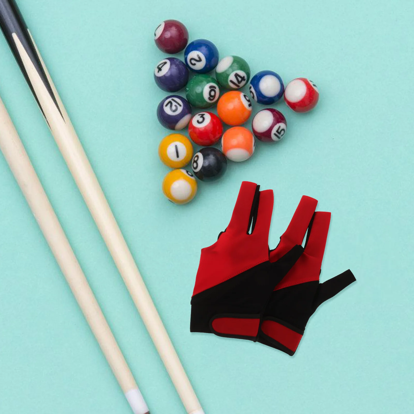 

2 Pcs Pool Gloves Elastic Billiards Breathable for Men Skid Bar Accessories Left Hand