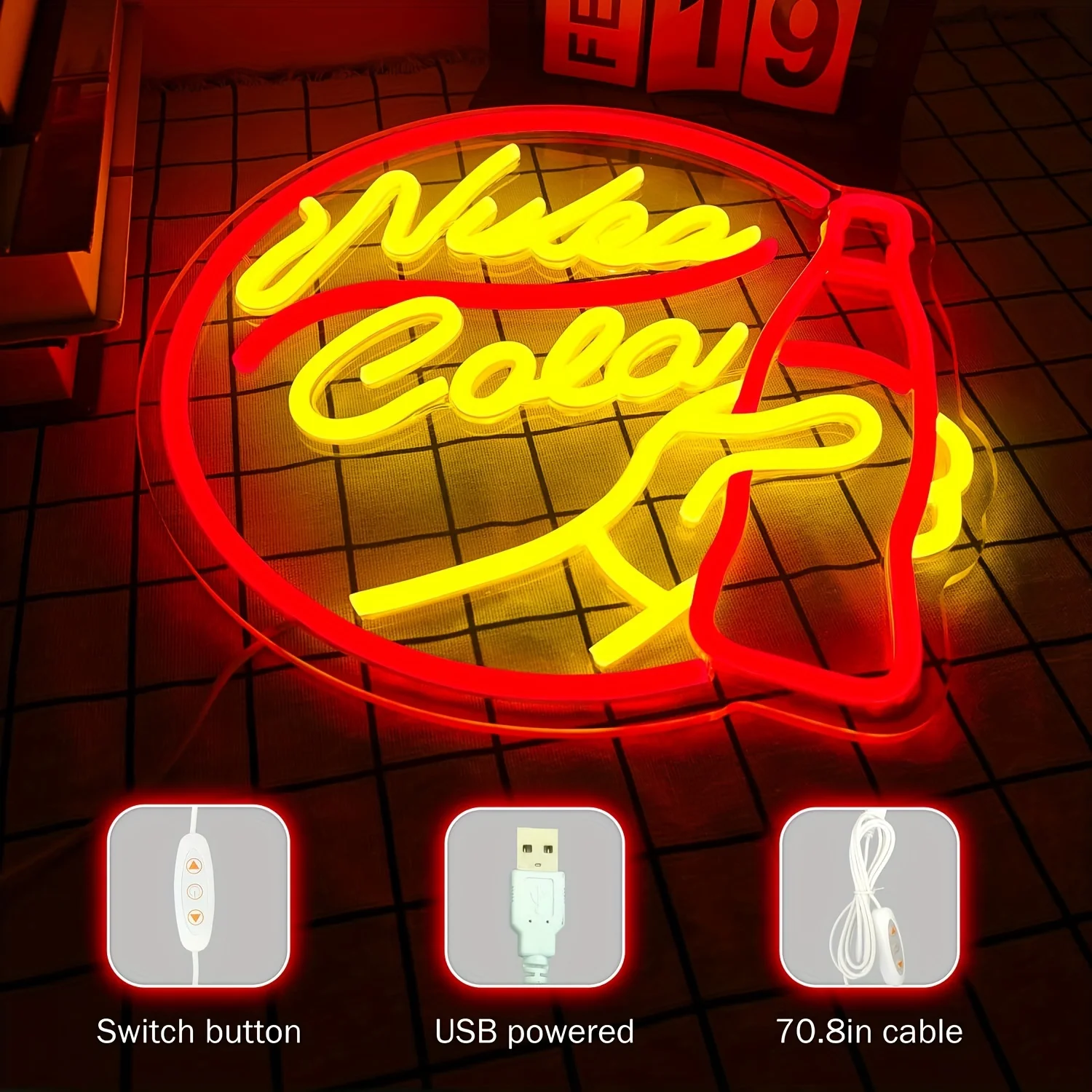 Game Neon Sign-Colorful Bedroom Wall Decor Light for Game Lovers, Teens, and Boys, Perfect Birthday Gift, Wall Hanging