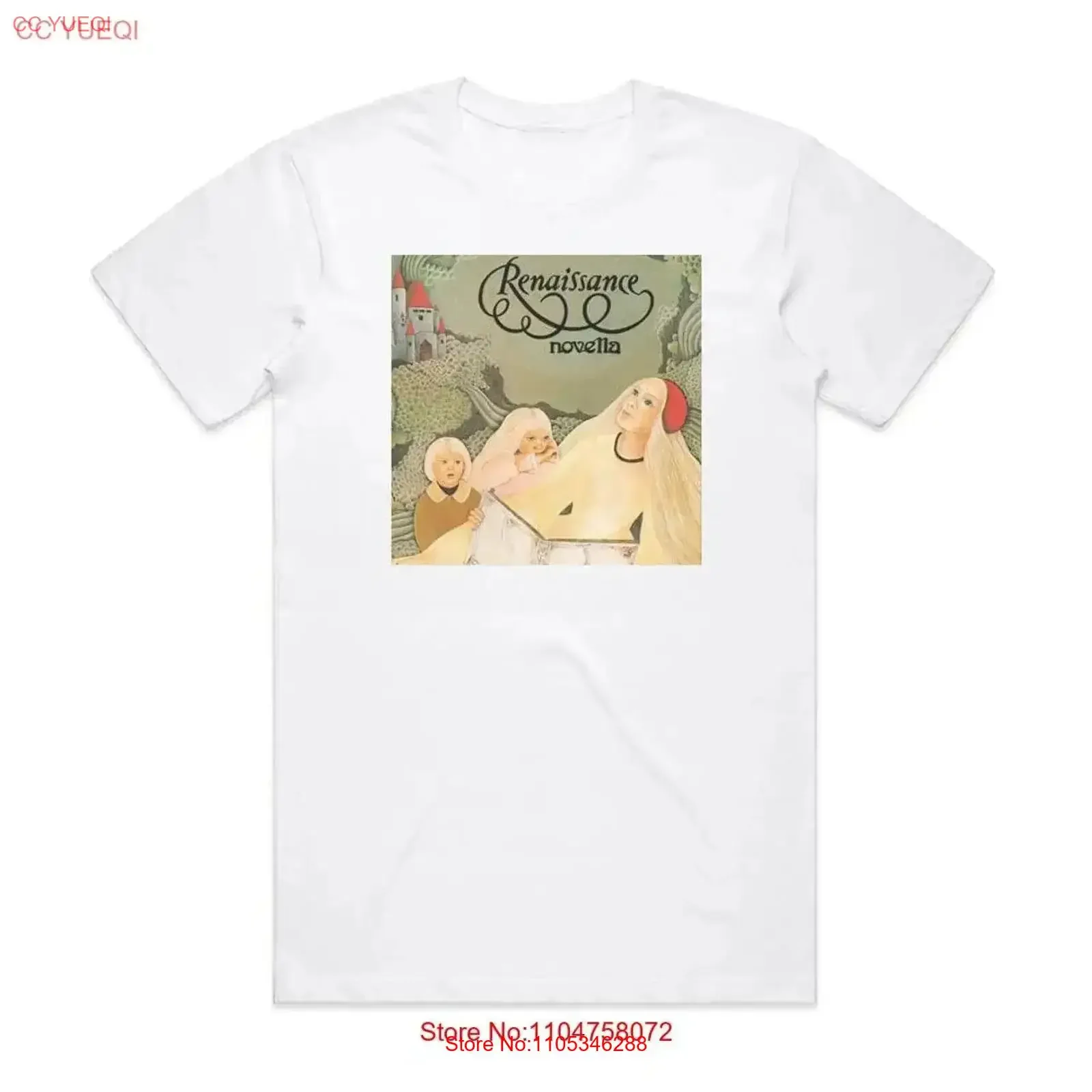 Novella Renaissance Band T-Shirt Annie Haslam Rock Prologue Vintage Washed Soft Atmungsaktiv Stilvoll Herren Grafik Vielseitig