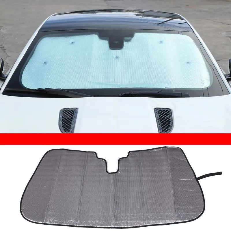 For Jaguar F-Type 2013+ Car Front Glass Sunshade/Summer Uv Reflective Sunshade Car Interior Accessories