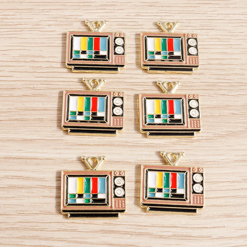 10 Stück 11x31mm Niedliche Legierungs-Musikgitarren-Anhänger für Ohrringe, Halsketten, Handgemachte Schlüsselanhänger, Schmuckherstellungszubehör – Detail 14