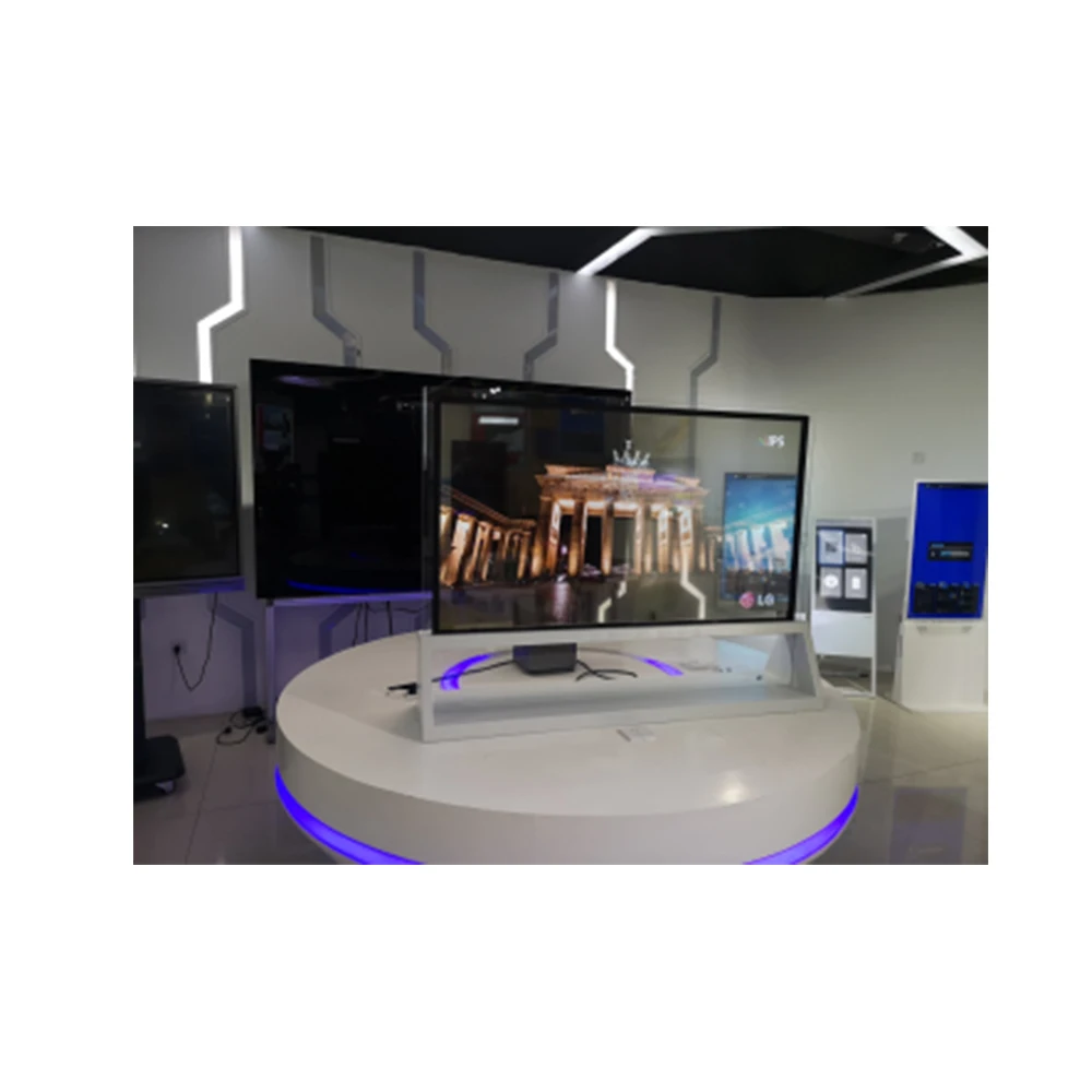 55-Inch Transparent Organic Light Emitting Diode Display Android /i5 Operating System Transparent Digital Signage Desktop