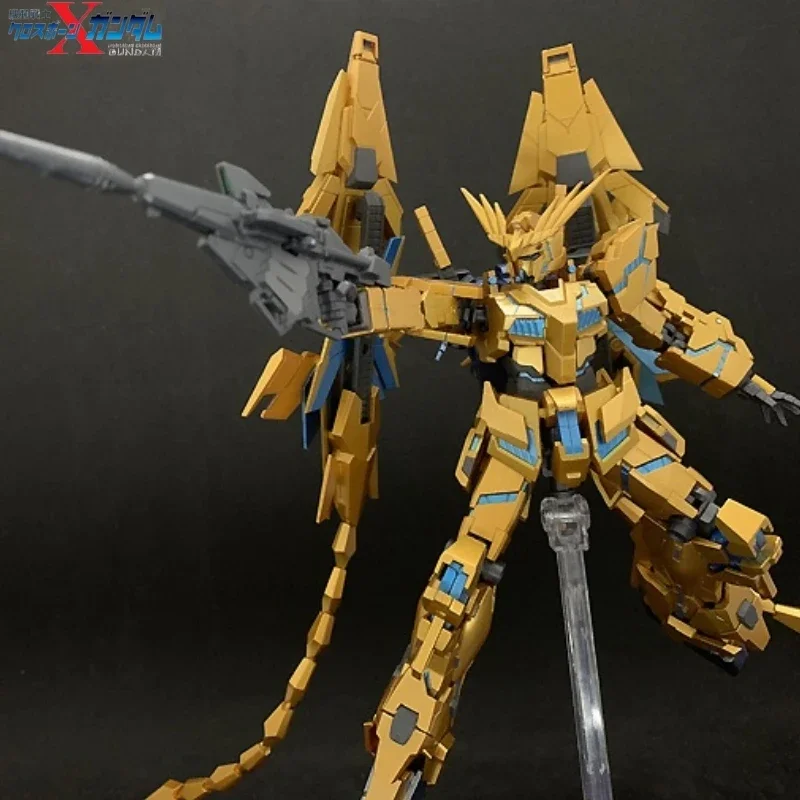 Bandai Original Model Kit Robot Soul Uniocorn Gundam 03 Phenex Destroy Mode Anime Action Figure Model Toys regali per ragazzi