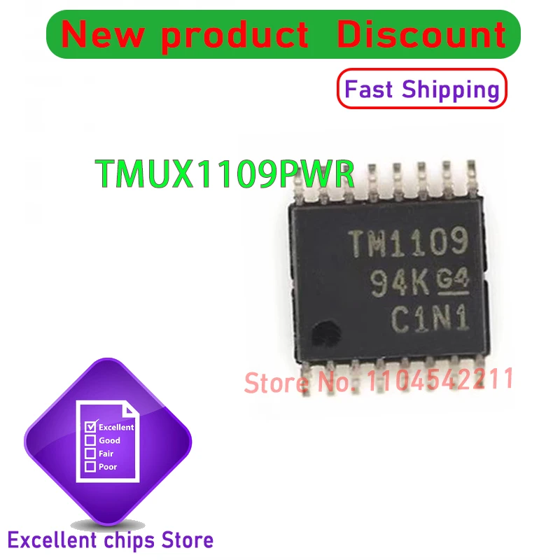 

TMUX1109PWR (10-20 шт.) TMUX1109 TSSOP-16