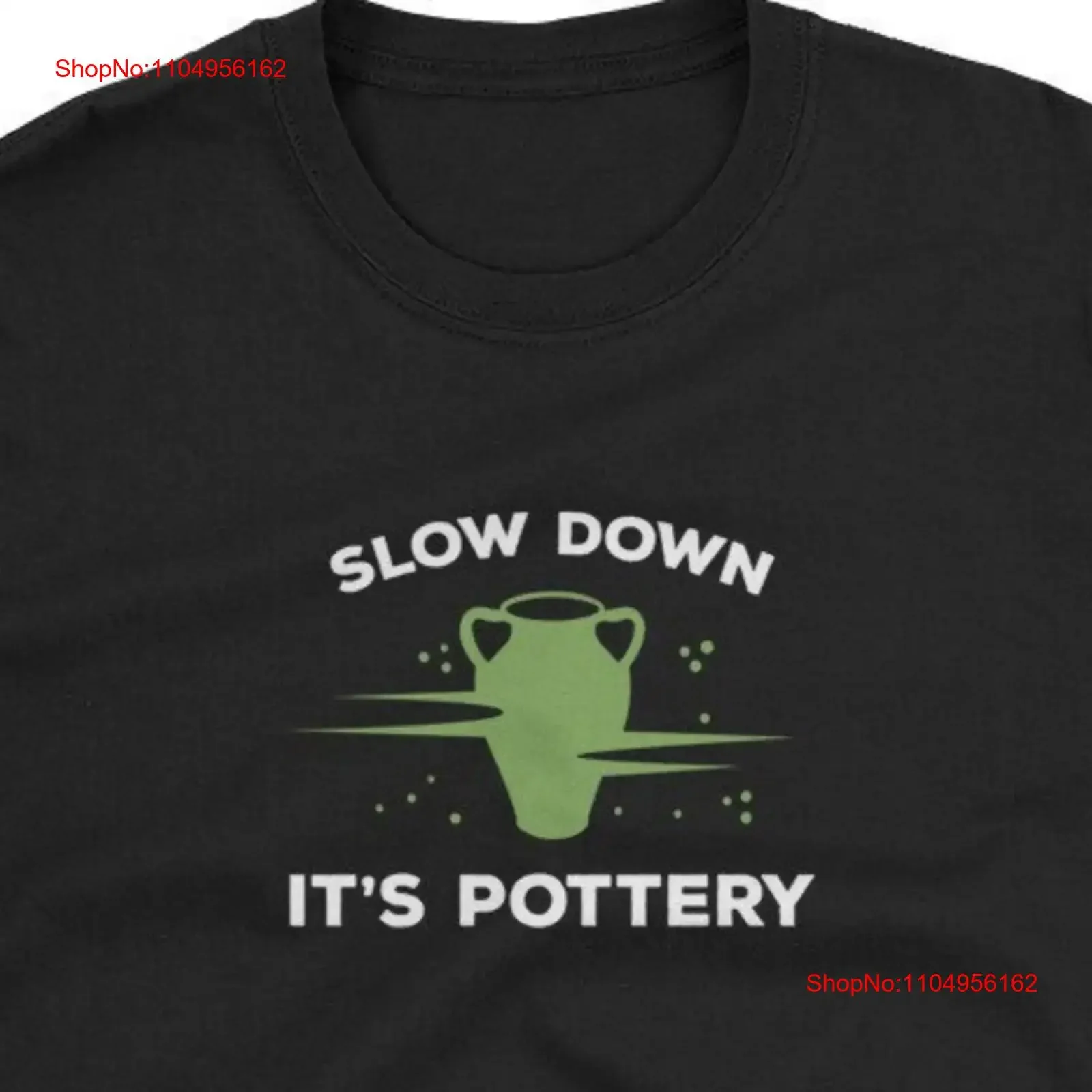 

Футболка Slow Down It's Pottery, винтажный стираный топ с рисунком для повседневной носки, повседневная, дышащая, удобная, слегка, мягкая, стильная