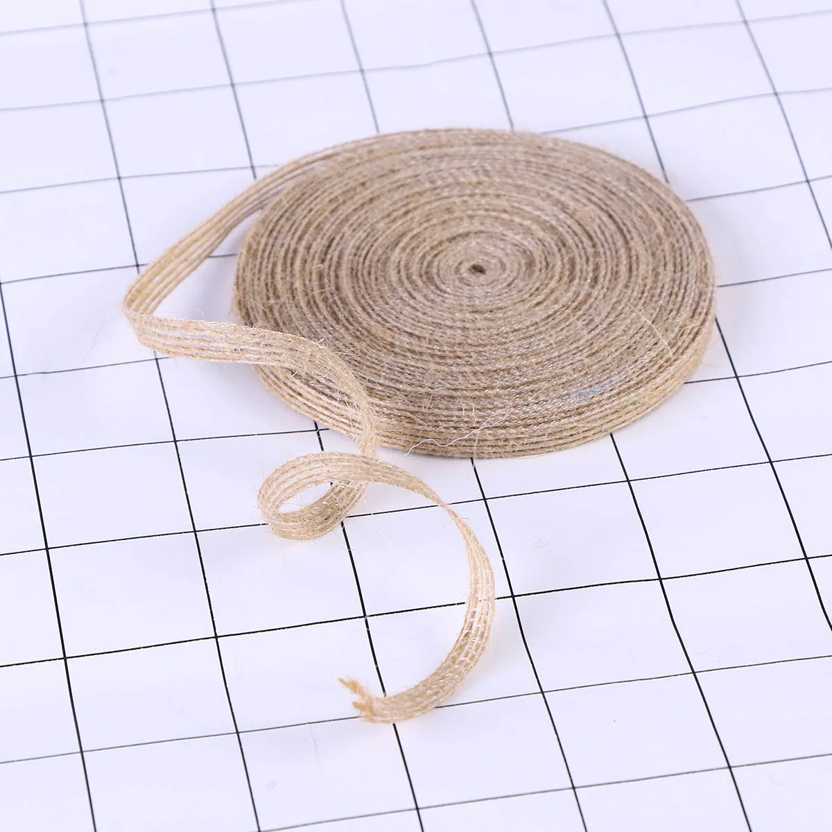 

Natural Jute Webbing Ribbon Burlap Twine For Diy Crafts Wedding Decorations Gift Baskets Home Interior Clothing