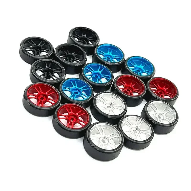 27Mm Drift Tire Tire Metal Wheel Rim for Wltoys 284131 K969 K979 K989 P929 Kyosho Mini-Z 1/28 RC Drifting Car Upgrades Parts