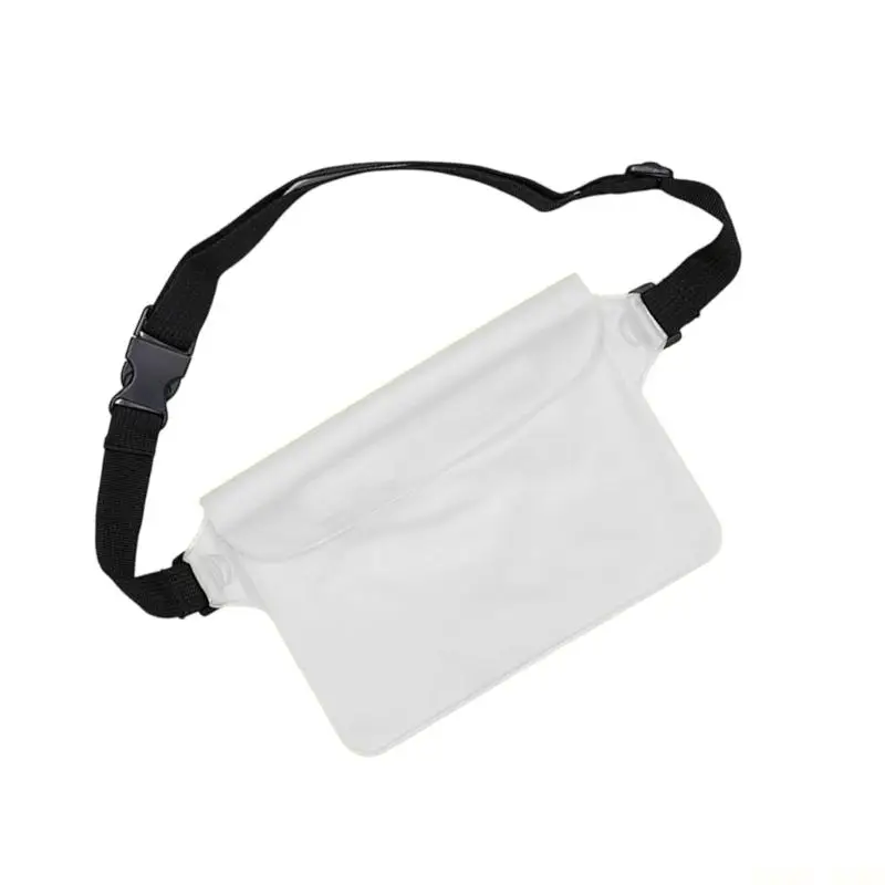 U2JB Clear Waterproof Swimming Bag With Waist Strap Underwater Phone Enduring