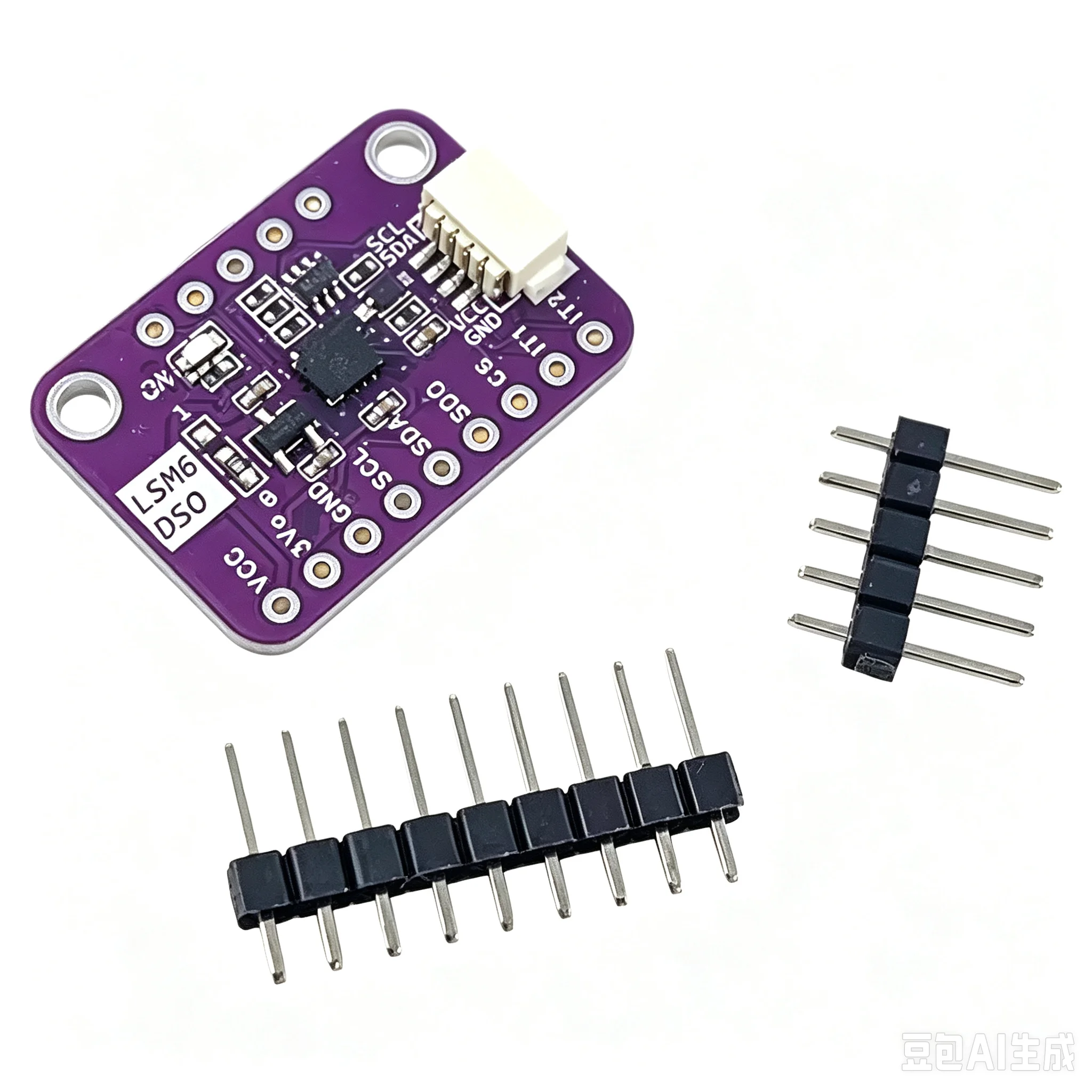 LSM6DSO 6-Axis IMU Sensor Module, 3D Accelerometer + 3D Gyroscope High Performance Attitude Sensor I2C SPI for Arduino STM32