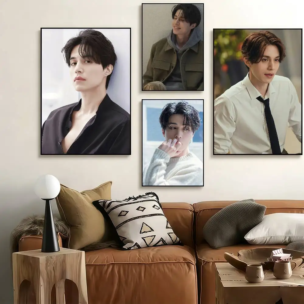 Actor L-Lee D-Dong W-Wook Poster Self-adhesive Art Waterproof Paper Sticker Coffee House Bar Room Wall Decor