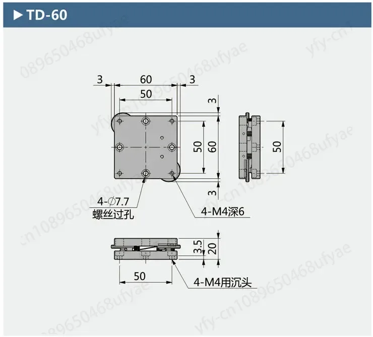 Tilting Curved Angle Fine-tuning Slide Precision Manual Platform angle Sliding stage 40mm 60mm